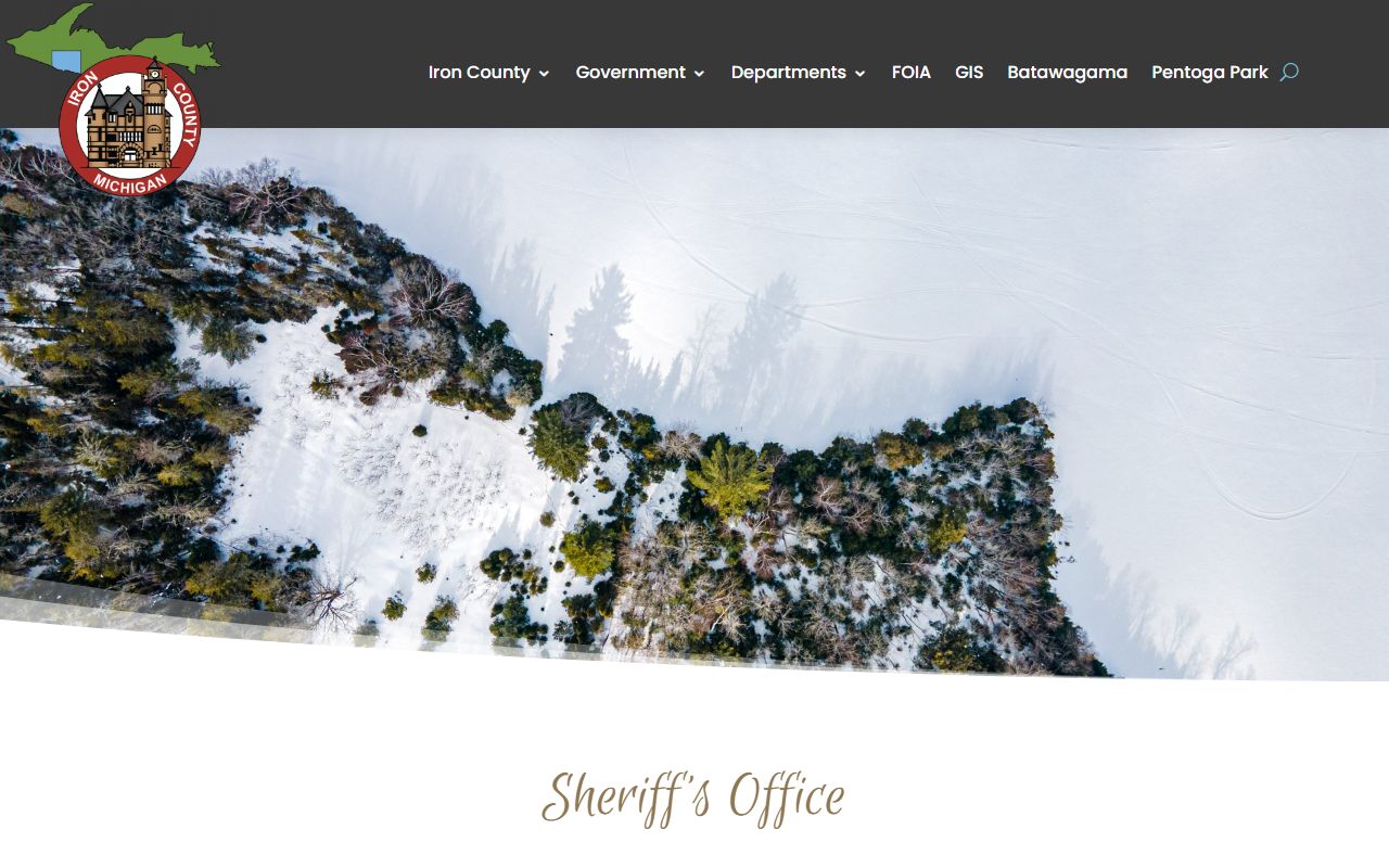 Iron County sheriff office inmate population and jail contact page